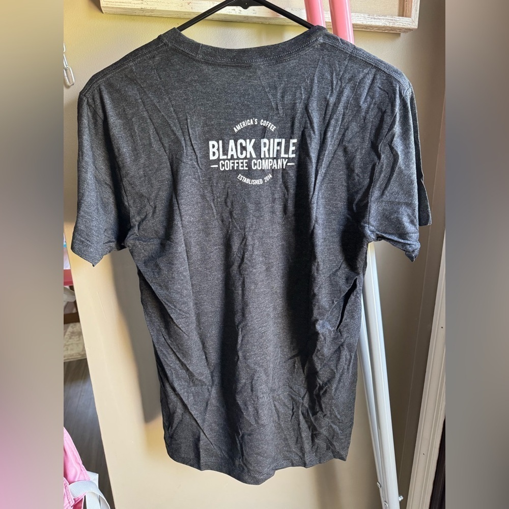 New Black Rifle Coffee Company Stencil AK-47 T-Shirt in Vintage Black - Picture 4 of 4
